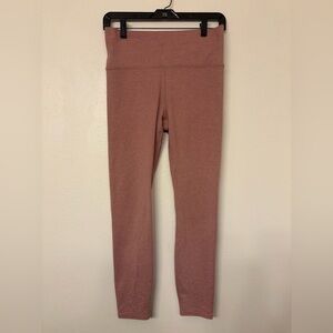Vuori Women's Heathered Pink Clean Elevation Leggings Size Medium